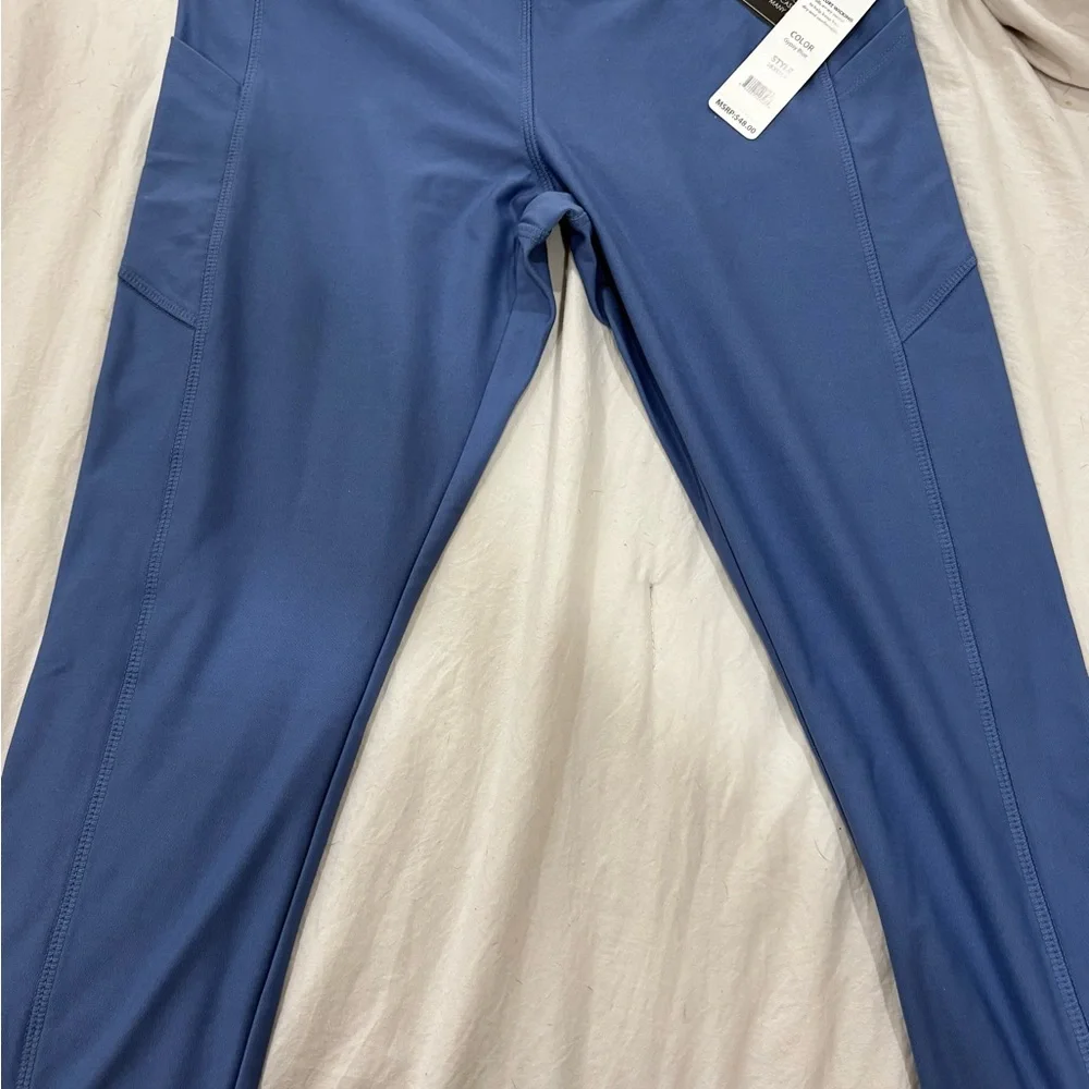 VOGO Athletica Blue Women's Athletic Leggings - Picture 1 of 3
